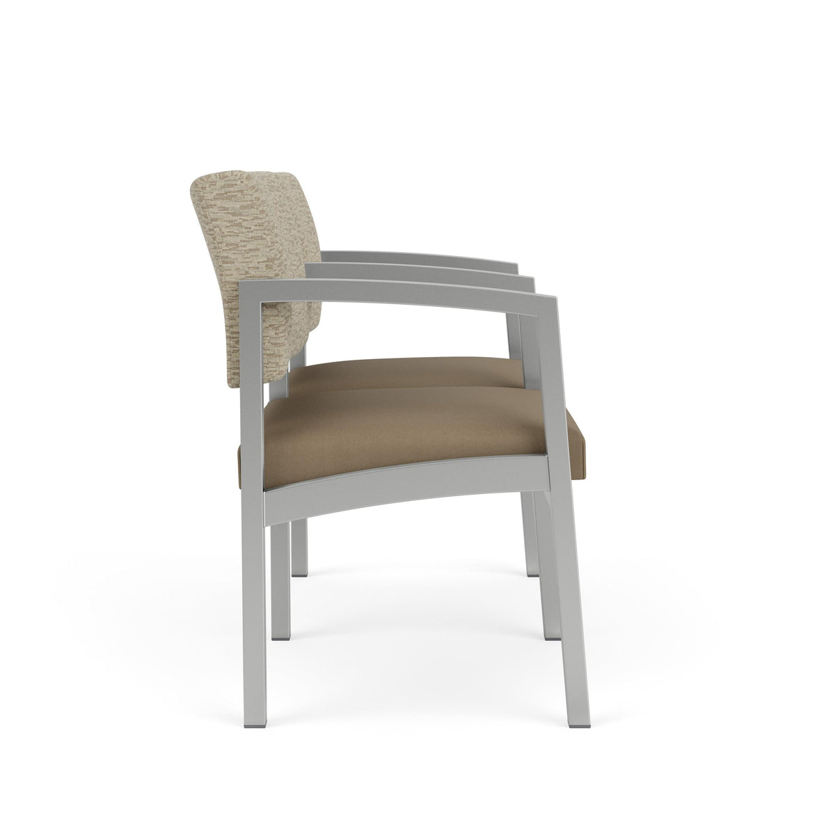 Lenox Steel Waiting Reception 2 Seat Tandem Seating Metal Frame