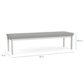 Lenox Steel Waiting Reception 3 Seat Bench Metal Frame