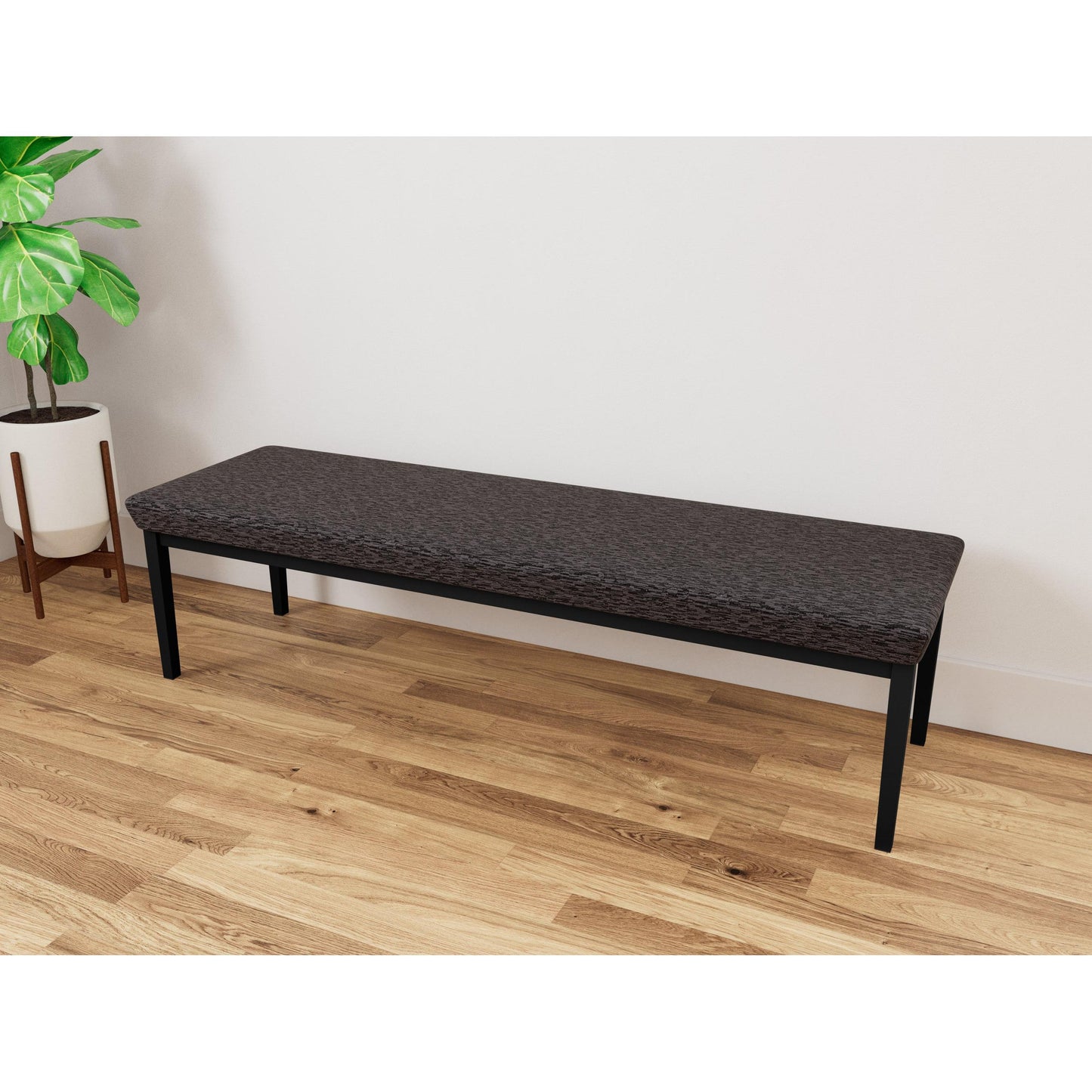 Lenox Steel Waiting Reception 3 Seat Bench Metal Frame