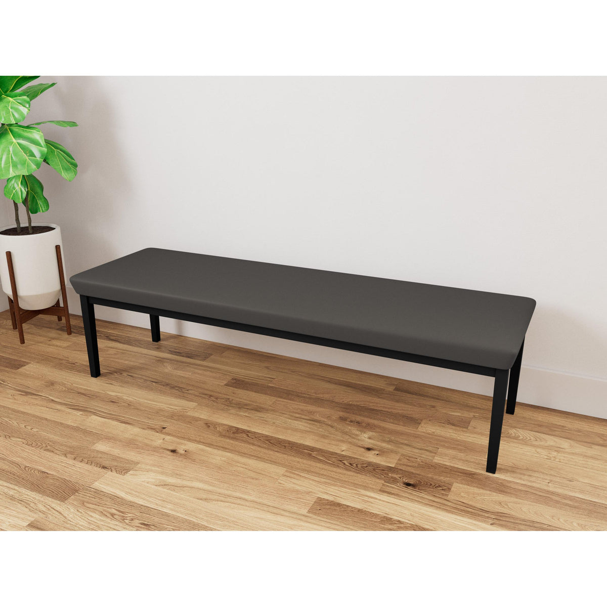 Lenox Steel Waiting Reception 3 Seat Bench Metal Frame