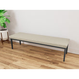 Lenox Steel Waiting Reception 3 Seat Bench Metal Frame