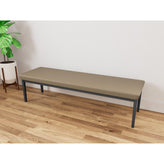 Lenox Steel Waiting Reception 3 Seat Bench Metal Frame