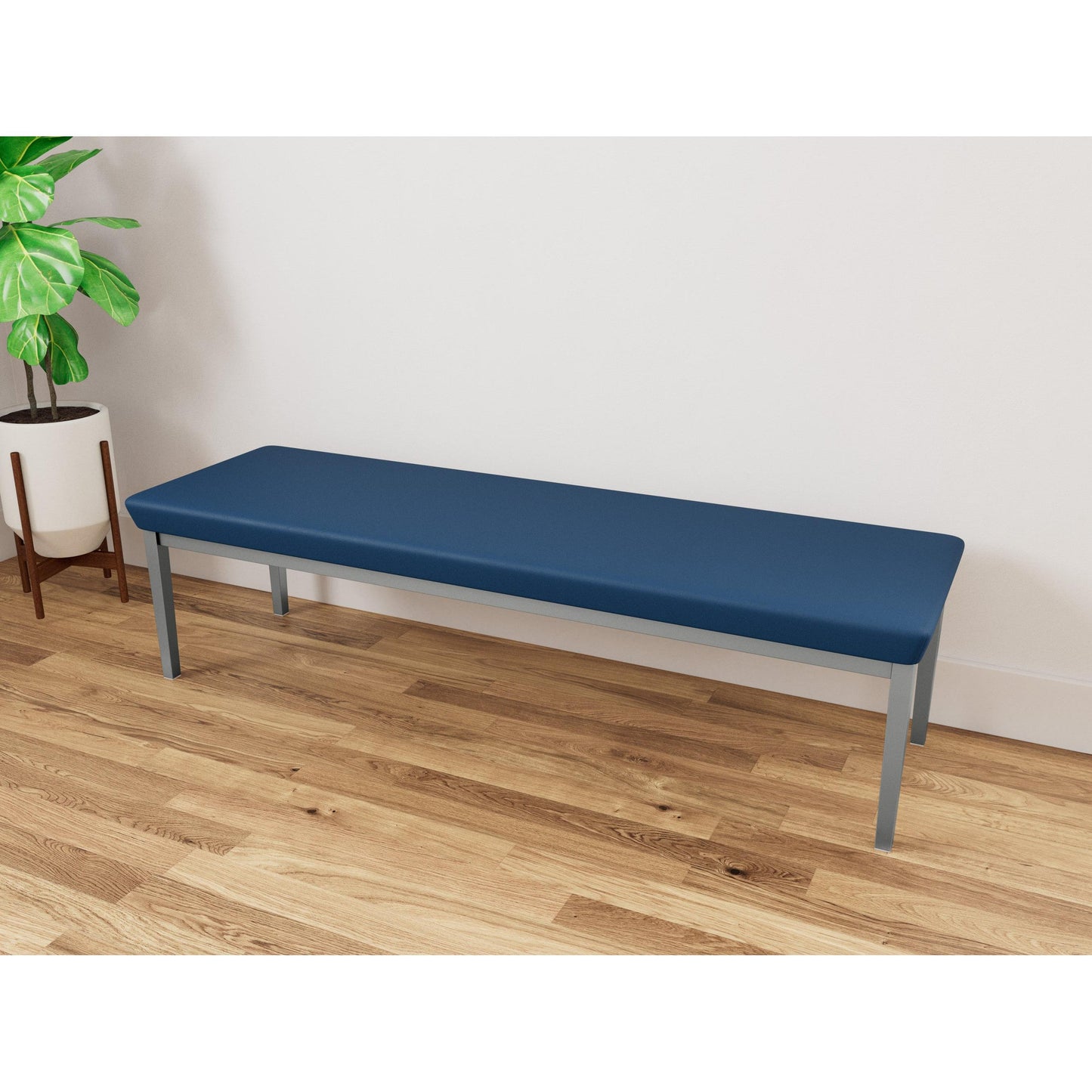 Lenox Steel Waiting Reception 3 Seat Bench Metal Frame