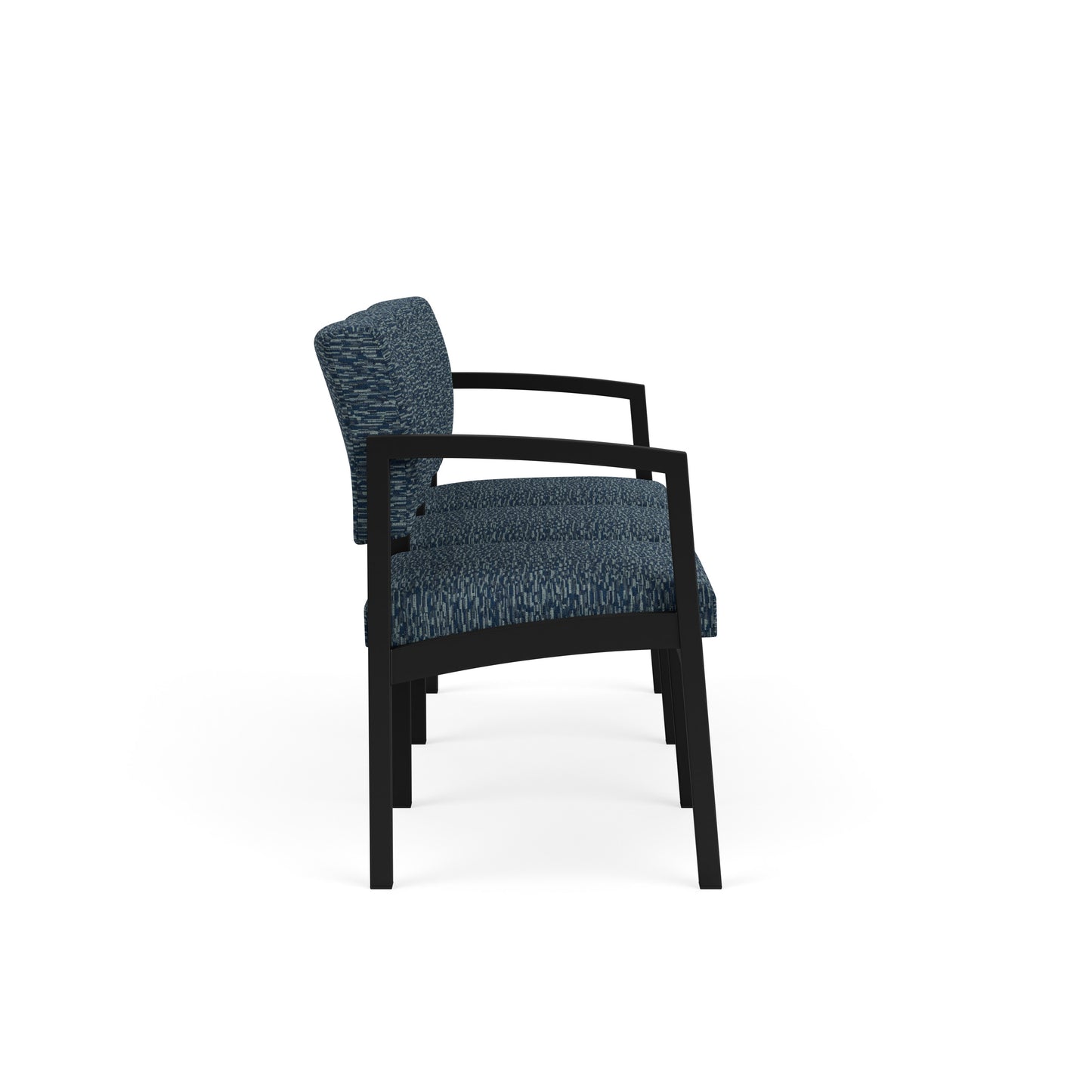 Lenox Steel Waiting Reception 3 Seat Tandem Seating Metal Frame No Center Arms