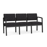 Lenox Steel Waiting Reception 3 Seat Tandem Seating Metal Frame No Center Arms