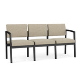 Lenox Steel Waiting Reception 3 Seat Tandem Seating Metal Frame No Center Arms