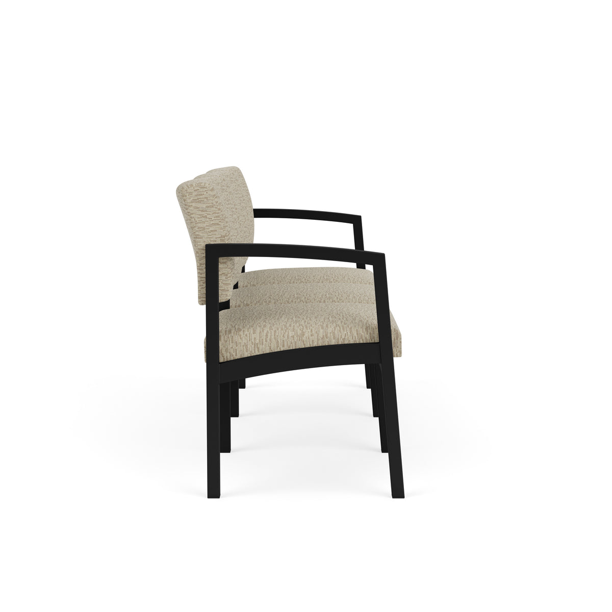Lenox Steel Waiting Reception 3 Seat Tandem Seating Metal Frame No Center Arms