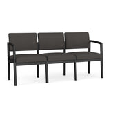 Lenox Steel Waiting Reception 3 Seat Tandem Seating Metal Frame No Center Arms