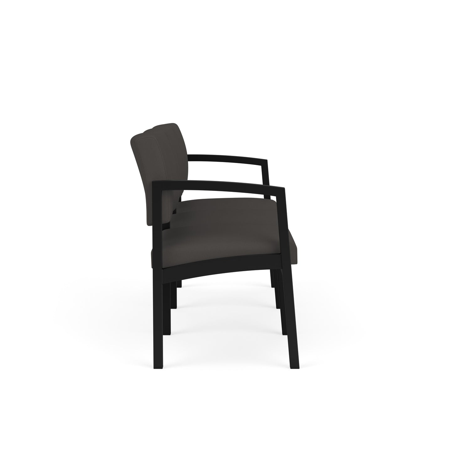 Lenox Steel Waiting Reception 3 Seat Tandem Seating Metal Frame No Center Arms