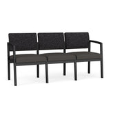 Lenox Steel Waiting Reception 3 Seat Tandem Seating Metal Frame No Center Arms
