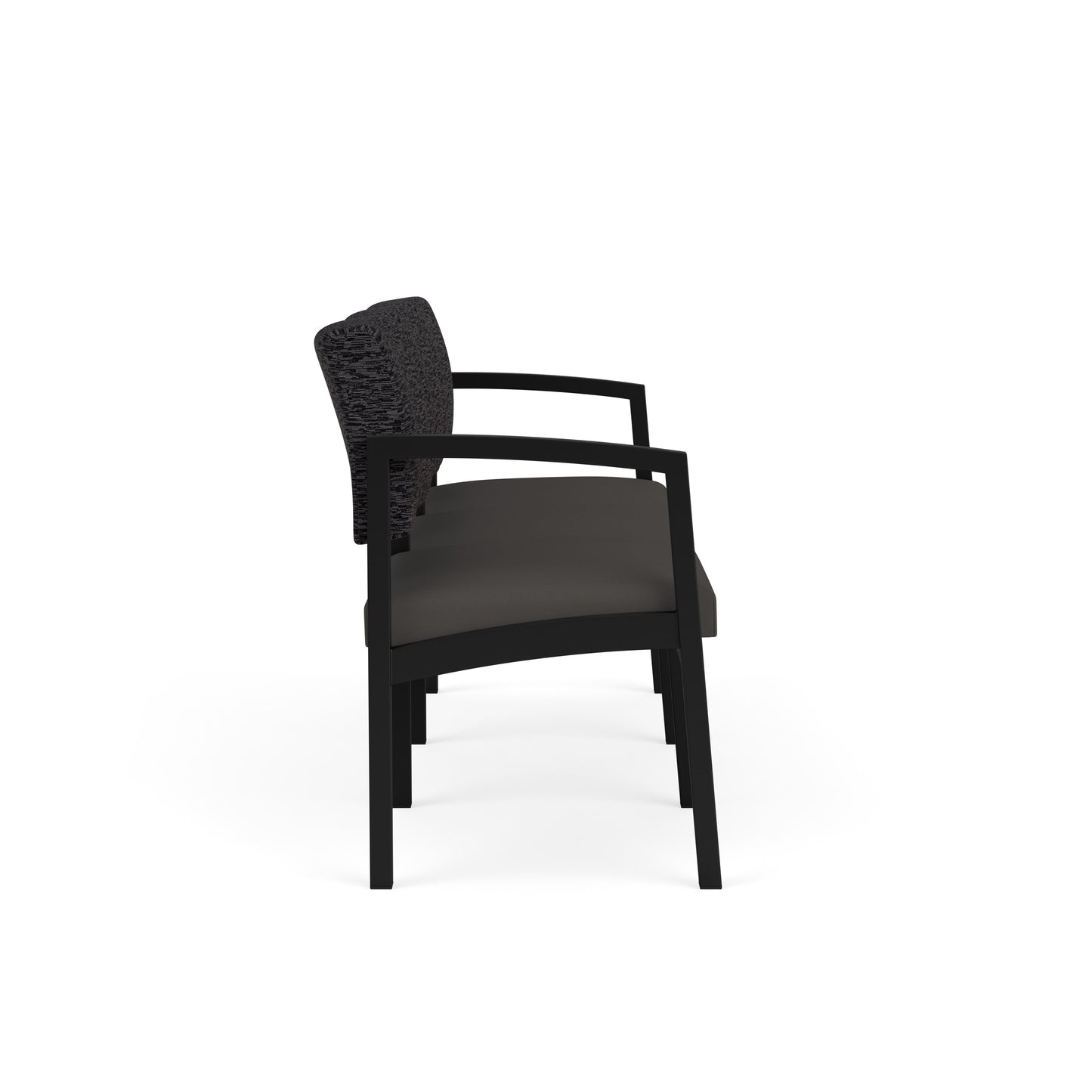 Lenox Steel Waiting Reception 3 Seat Tandem Seating Metal Frame No Center Arms