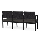 Lenox Steel Waiting Reception 3 Seat Tandem Seating Metal Frame No Center Arms