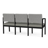 Lenox Steel Waiting Reception 3 Seat Tandem Seating Metal Frame No Center Arms