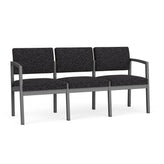Lenox Steel Waiting Reception 3 Seat Tandem Seating Metal Frame No Center Arms
