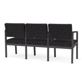 Lenox Steel Waiting Reception 3 Seat Tandem Seating Metal Frame No Center Arms
