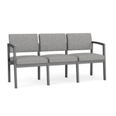 Lenox Steel Waiting Reception 3 Seat Tandem Seating Metal Frame No Center Arms