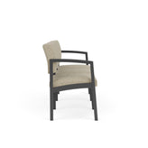 Lenox Steel Waiting Reception 3 Seat Tandem Seating Metal Frame No Center Arms