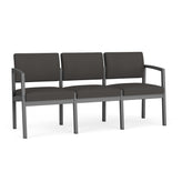 Lenox Steel Waiting Reception 3 Seat Tandem Seating Metal Frame No Center Arms