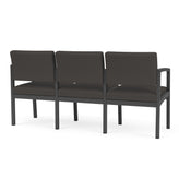 Lenox Steel Waiting Reception 3 Seat Tandem Seating Metal Frame No Center Arms
