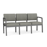 Lenox Steel Waiting Reception 3 Seat Tandem Seating Metal Frame No Center Arms