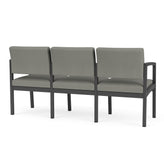 Lenox Steel Waiting Reception 3 Seat Tandem Seating Metal Frame No Center Arms