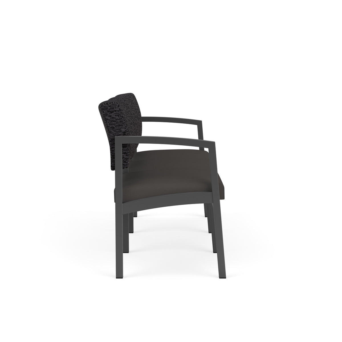 Lenox Steel Waiting Reception 3 Seat Tandem Seating Metal Frame No Center Arms