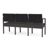 Lenox Steel Waiting Reception 3 Seat Tandem Seating Metal Frame No Center Arms