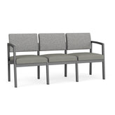 Lenox Steel Waiting Reception 3 Seat Tandem Seating Metal Frame No Center Arms