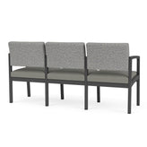 Lenox Steel Waiting Reception 3 Seat Tandem Seating Metal Frame No Center Arms
