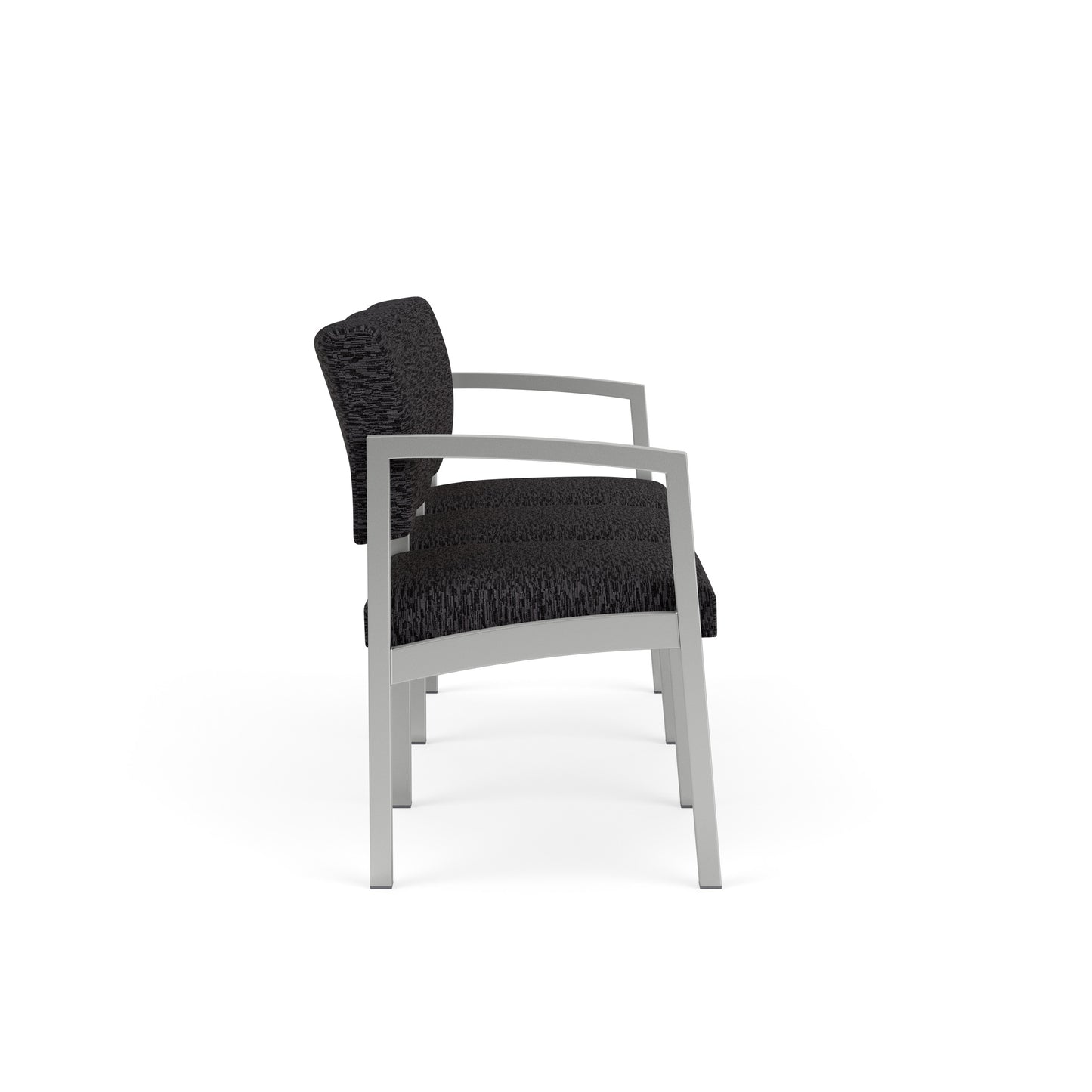 Lenox Steel Waiting Reception 3 Seat Tandem Seating Metal Frame No Center Arms
