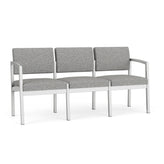 Lenox Steel Waiting Reception 3 Seat Tandem Seating Metal Frame No Center Arms