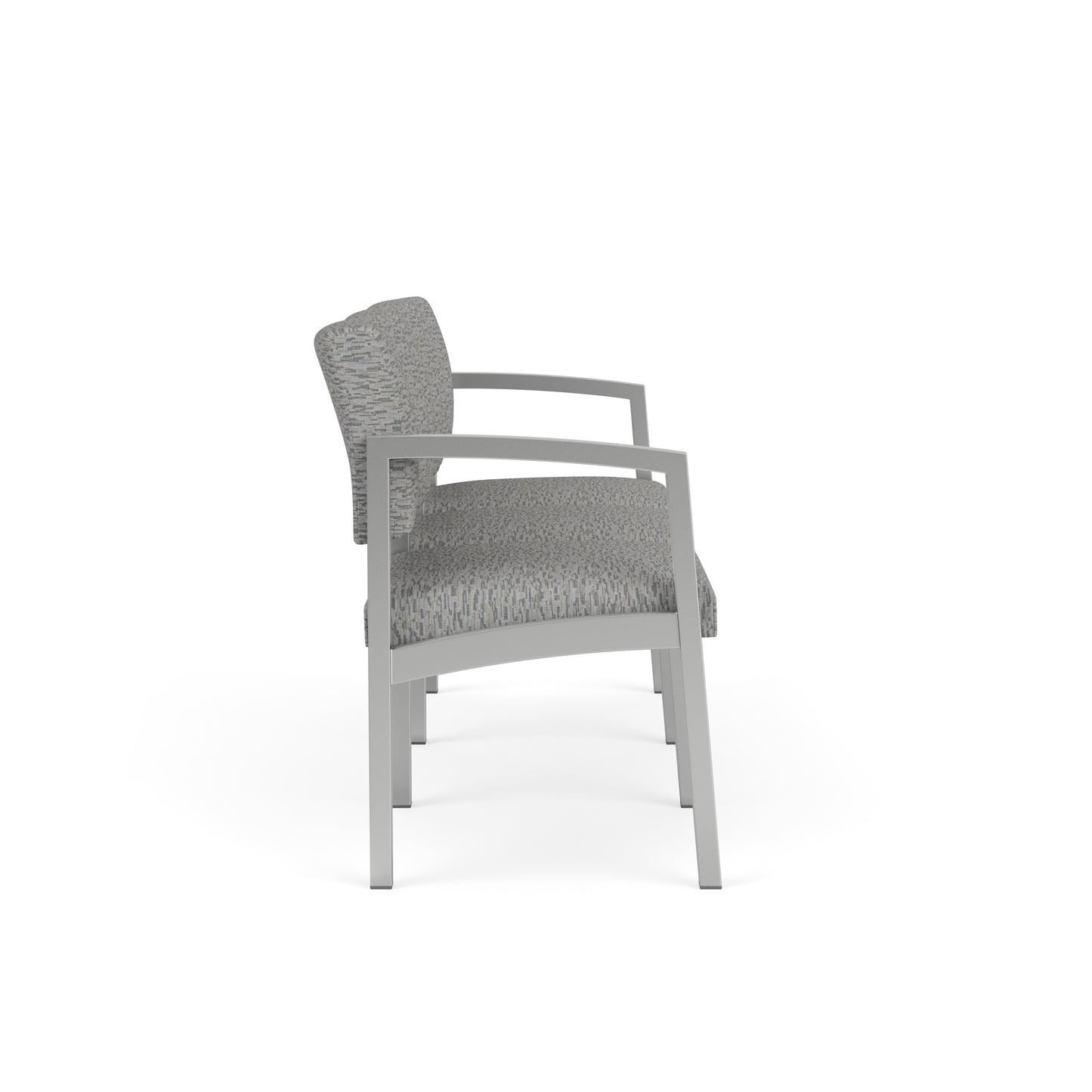 Lenox Steel Waiting Reception 3 Seat Tandem Seating Metal Frame No Center Arms