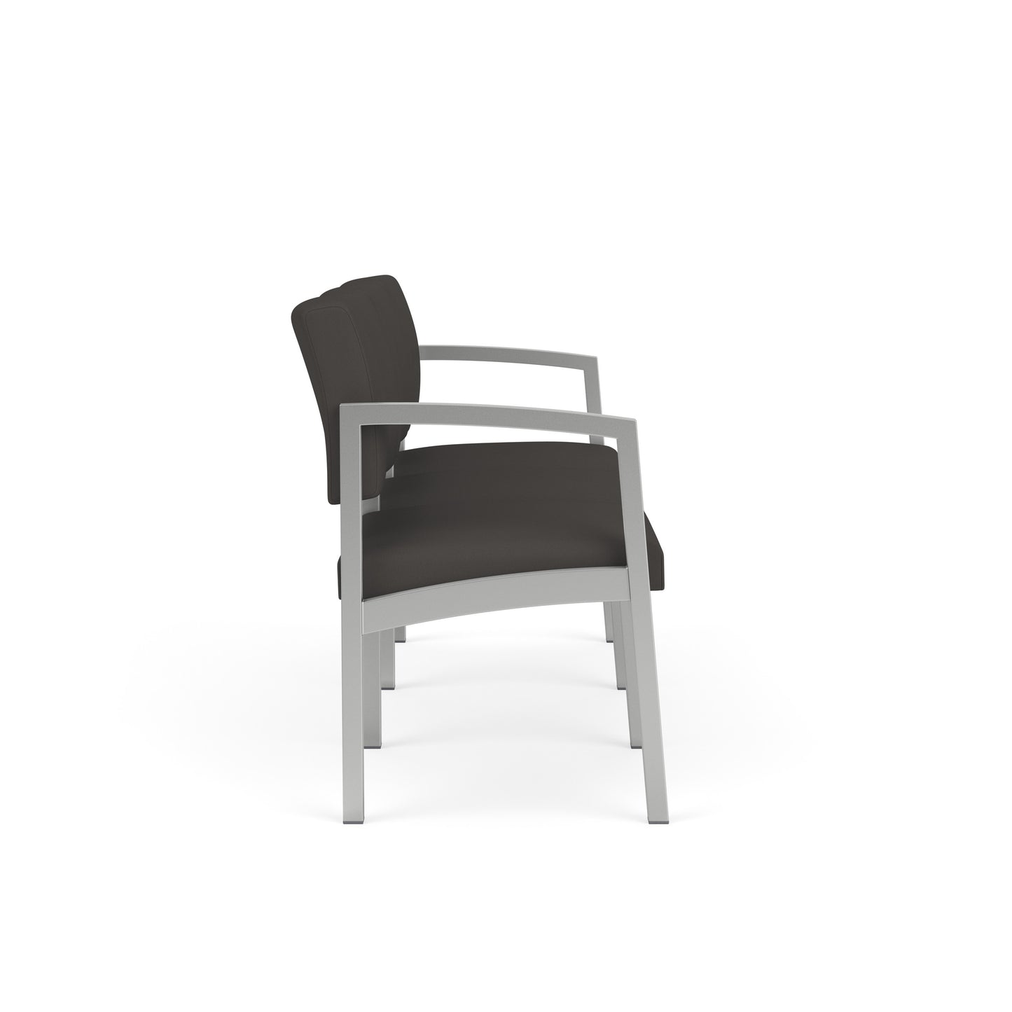 Lenox Steel Waiting Reception 3 Seat Tandem Seating Metal Frame No Center Arms