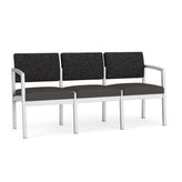 Lenox Steel Waiting Reception 3 Seat Tandem Seating Metal Frame No Center Arms