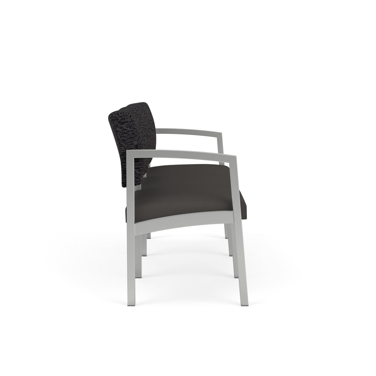 Lenox Steel Waiting Reception 3 Seat Tandem Seating Metal Frame No Center Arms
