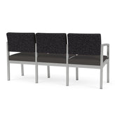 Lenox Steel Waiting Reception 3 Seat Tandem Seating Metal Frame No Center Arms