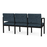 Lenox Steel Waiting Reception 3 Seat Tandem Seating Metal Frame