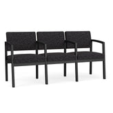 Lenox Steel Waiting Reception 3 Seat Tandem Seating Metal Frame