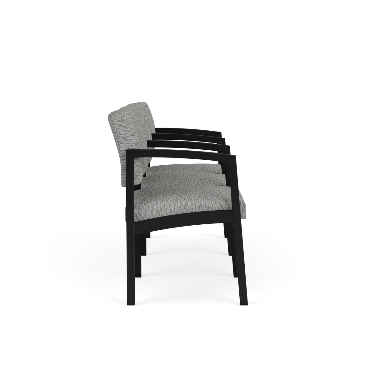 Lenox Steel Waiting Reception 3 Seat Tandem Seating Metal Frame