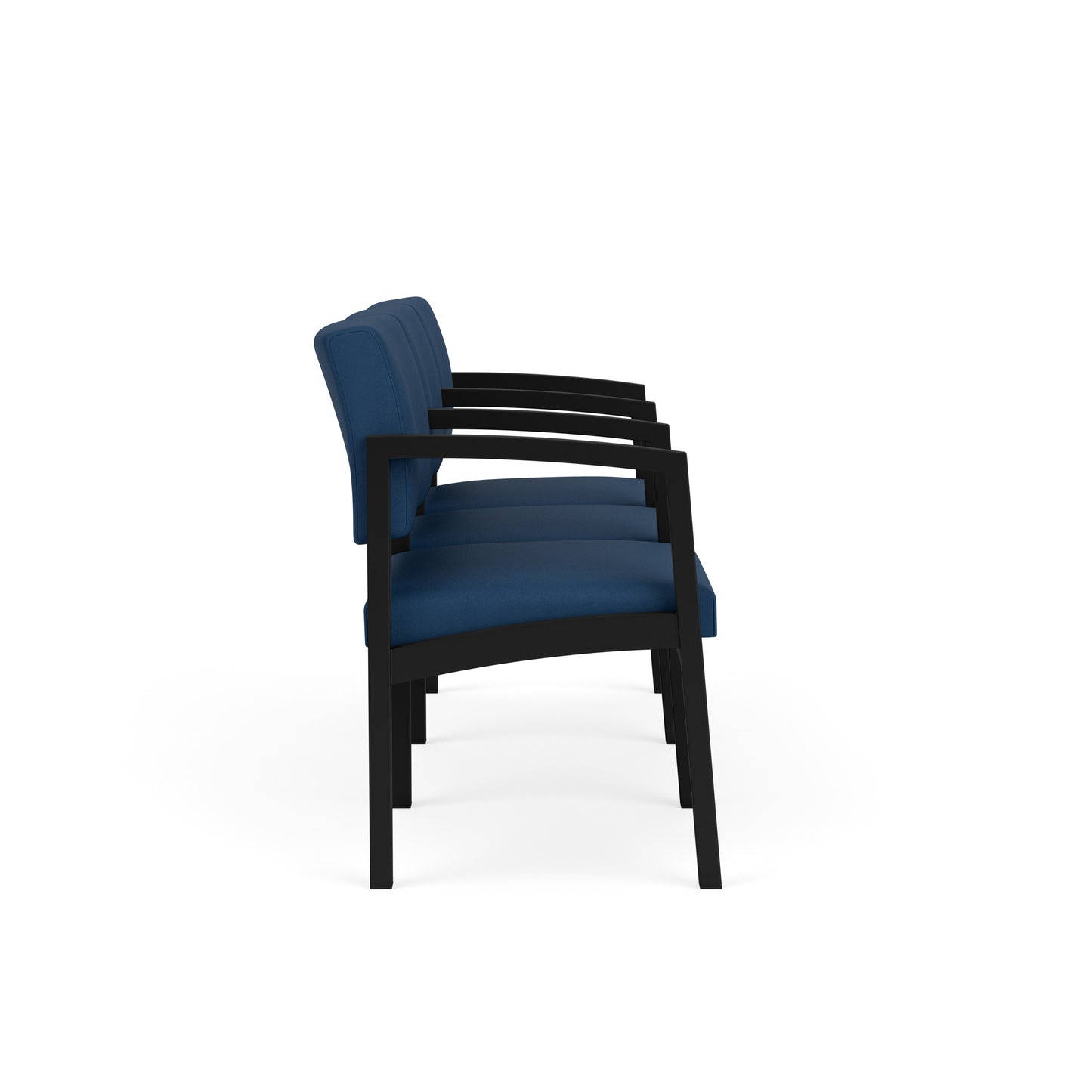 Lenox Steel Waiting Reception 3 Seat Tandem Seating Metal Frame