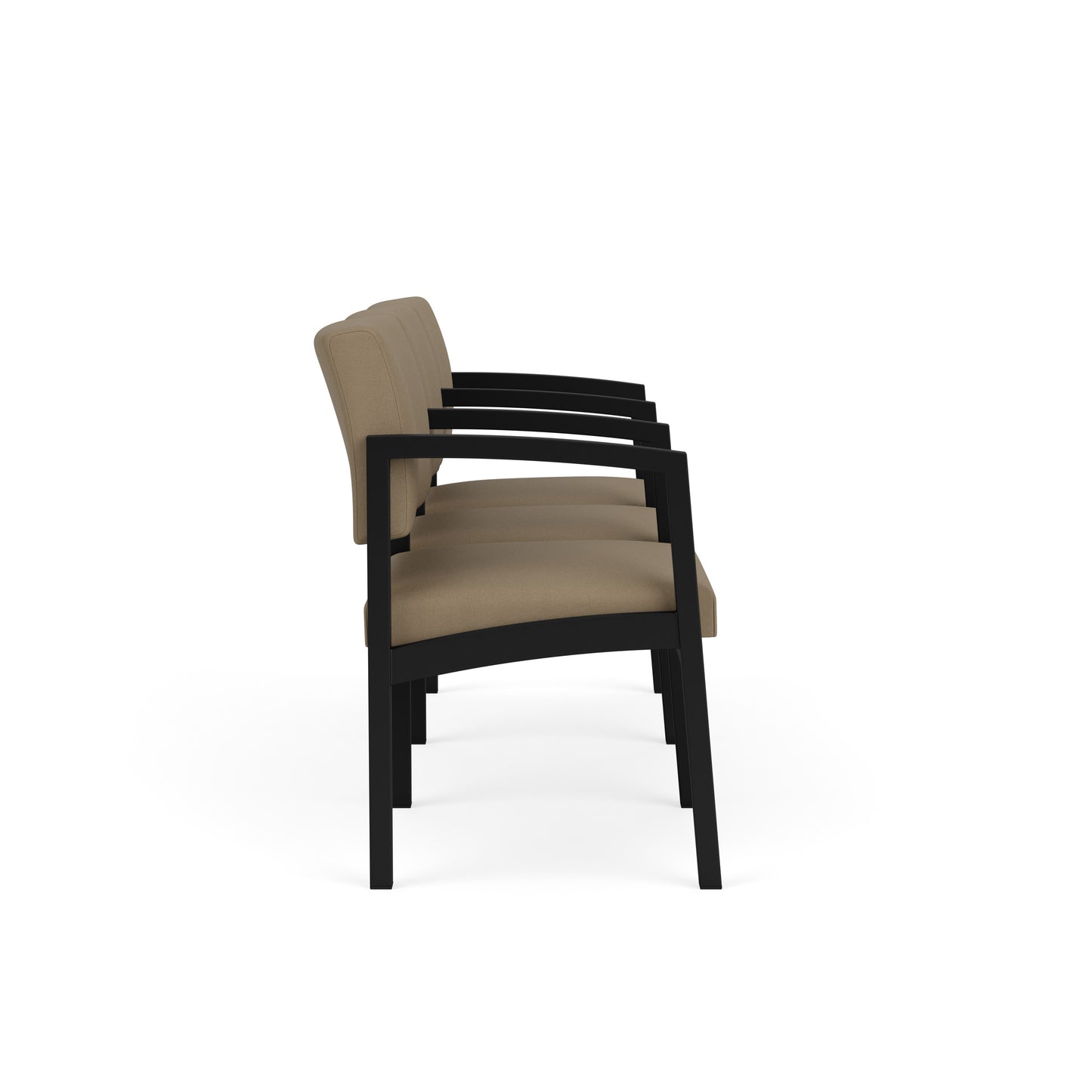 Lenox Steel Waiting Reception 3 Seat Tandem Seating Metal Frame