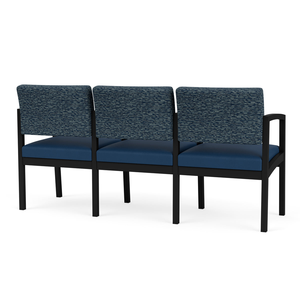 Lenox Steel Waiting Reception 3 Seat Tandem Seating Metal Frame