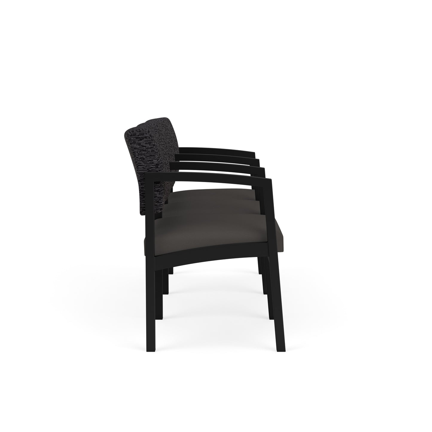 Lenox Steel Waiting Reception 3 Seat Tandem Seating Metal Frame