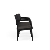 Lenox Steel Waiting Reception 3 Seat Tandem Seating Metal Frame