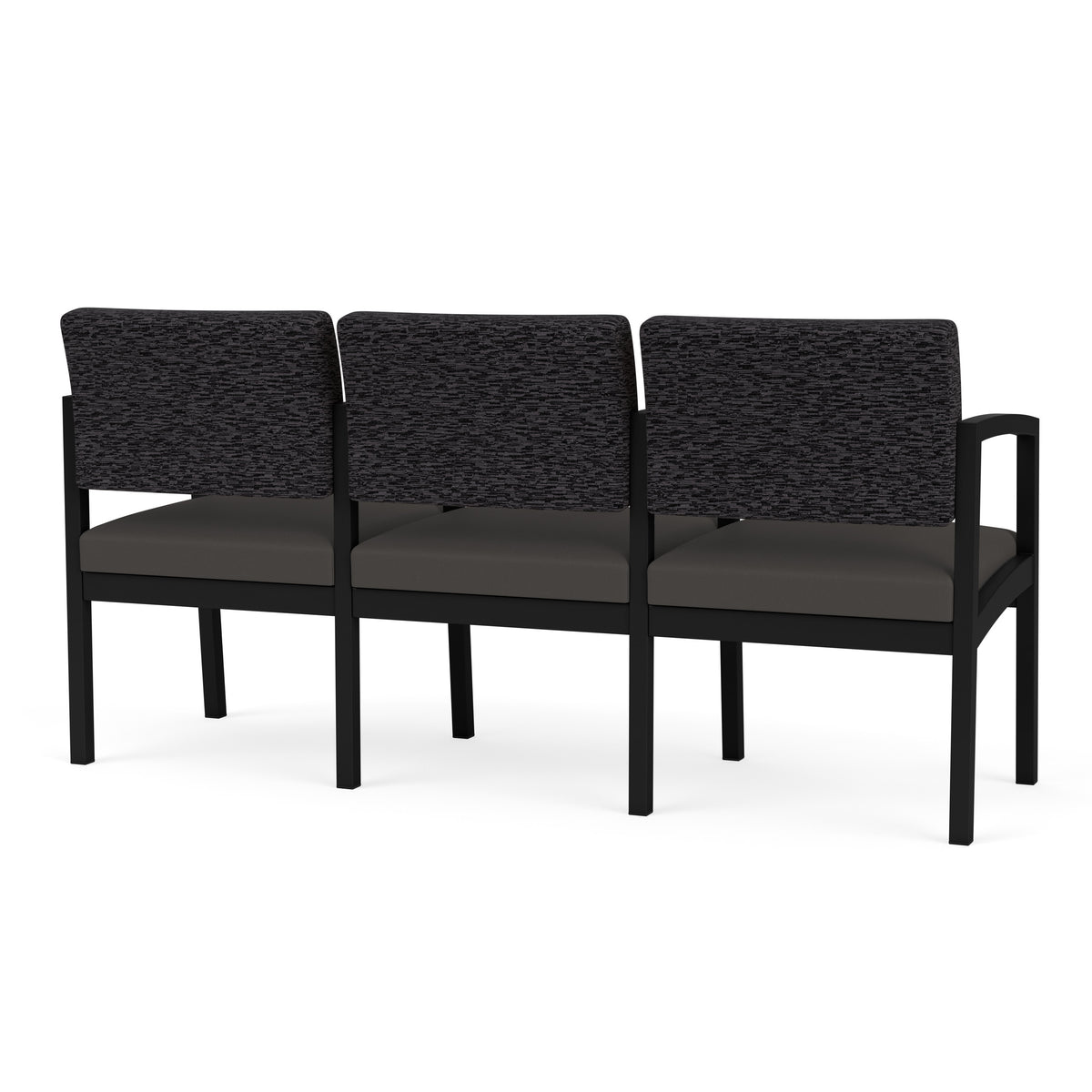 Lenox Steel Waiting Reception 3 Seat Tandem Seating Metal Frame