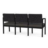 Lenox Steel Waiting Reception 3 Seat Tandem Seating Metal Frame