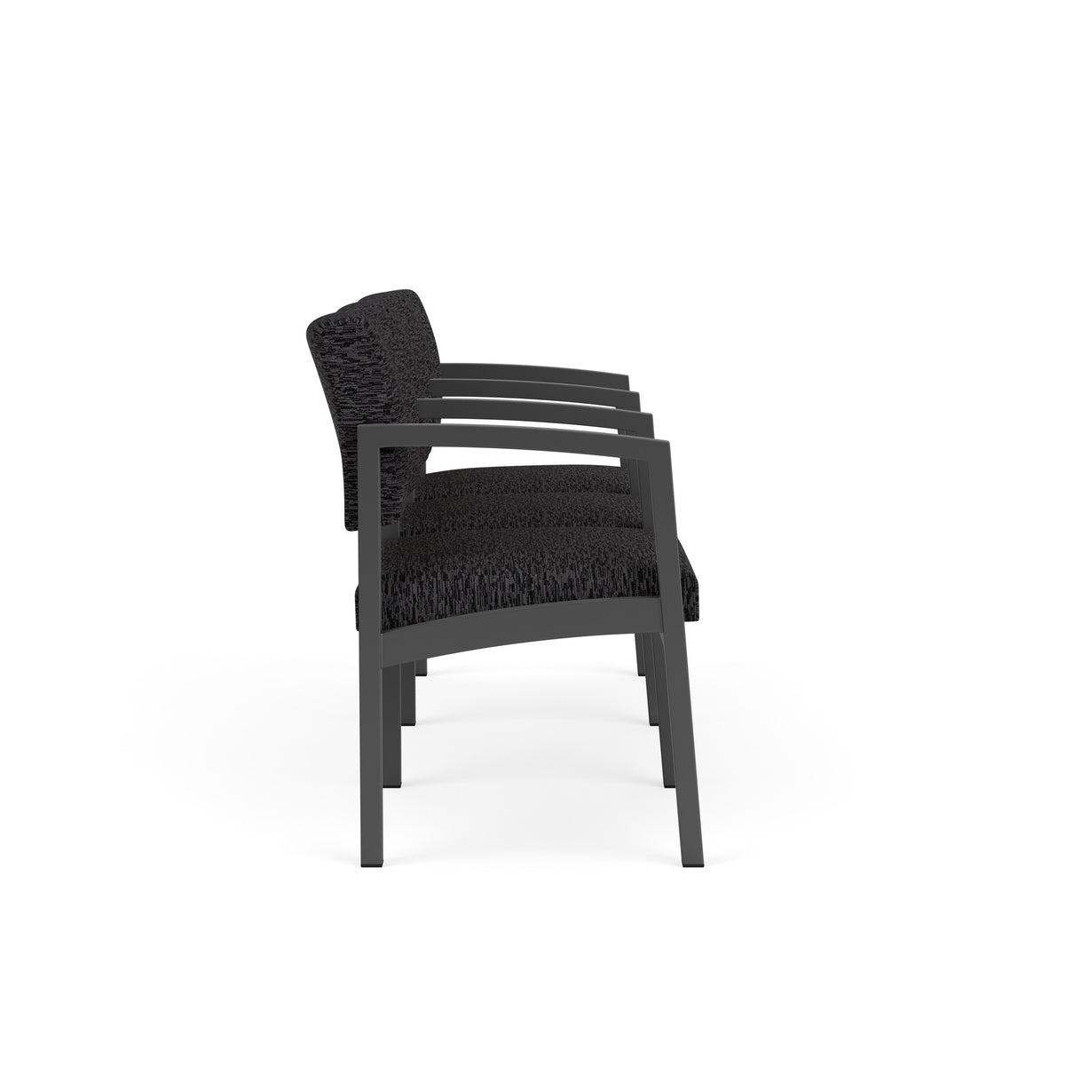 Lenox Steel Waiting Reception 3 Seat Tandem Seating Metal Frame