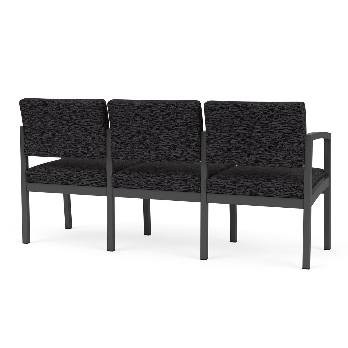 Lenox Steel Waiting Reception 3 Seat Tandem Seating Metal Frame