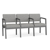 Lenox Steel Waiting Reception 3 Seat Tandem Seating Metal Frame