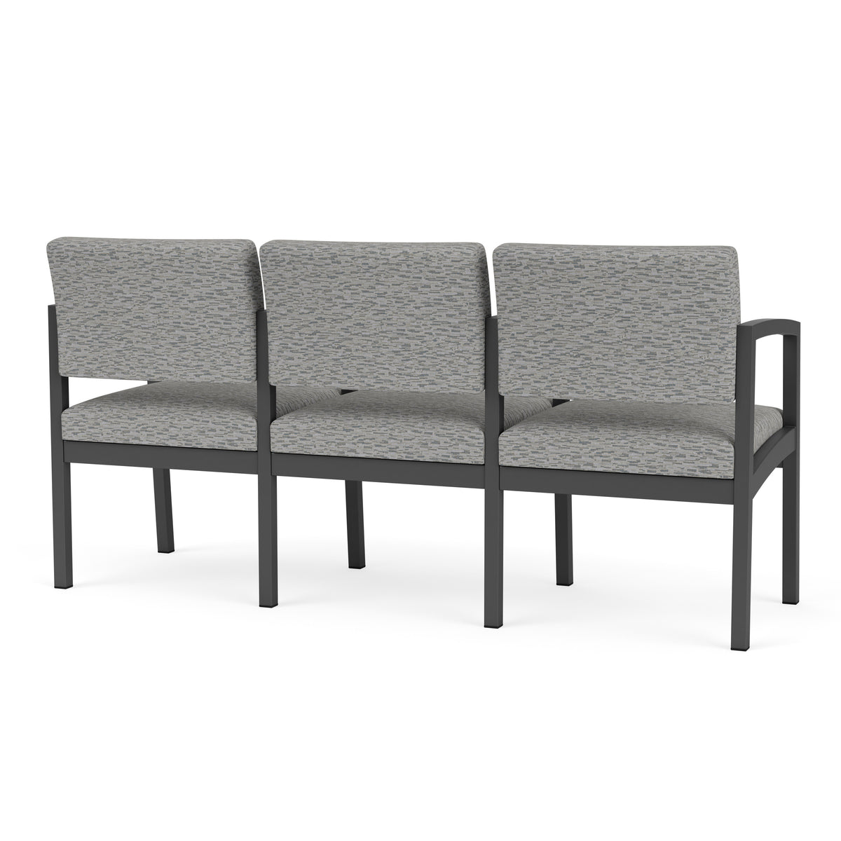 Lenox Steel Waiting Reception 3 Seat Tandem Seating Metal Frame
